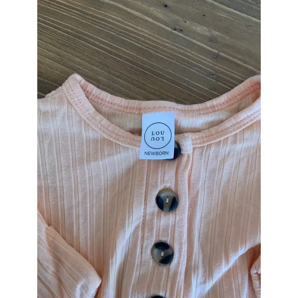 Lou Lou‎ Pink Tie Gown size 3-6mo